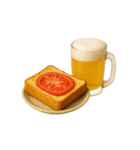 ビールとおつまみ（文字無しver）（個別スタンプ：3）