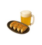 ビールとおつまみ（文字無しver）（個別スタンプ：4）