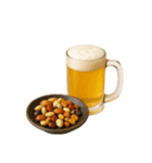 ビールとおつまみ（文字無しver）（個別スタンプ：5）
