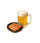 ビールとおつまみ（文字無しver）（個別スタンプ：6）