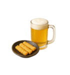 ビールとおつまみ（文字無しver）（個別スタンプ：8）