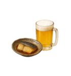 ビールとおつまみ（文字無しver）（個別スタンプ：9）