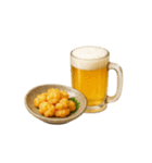 ビールとおつまみ（文字無しver）（個別スタンプ：10）