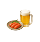 ビールとおつまみ（文字無しver）（個別スタンプ：11）