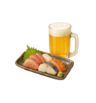 ビールとおつまみ（文字無しver）（個別スタンプ：16）