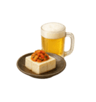 ビールとおつまみ（文字無しver）（個別スタンプ：17）