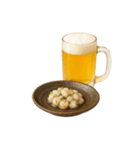 ビールとおつまみ（文字無しver）（個別スタンプ：18）