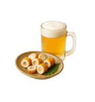 ビールとおつまみ（文字無しver）（個別スタンプ：22）