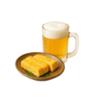 ビールとおつまみ（文字無しver）（個別スタンプ：24）