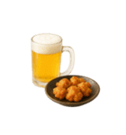 ビールとおつまみ（文字無しver）（個別スタンプ：26）