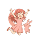 ladies Life月子とうさこの日常スタンプ（個別スタンプ：1）