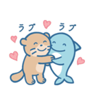 イルカとラッコ 日常篇（個別スタンプ：3）