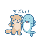 イルカとラッコ 日常篇（個別スタンプ：18）
