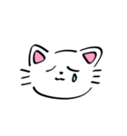 ゆるいしろ猫（個別スタンプ：10）