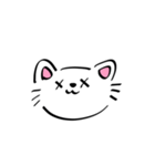 ゆるいしろ猫（個別スタンプ：11）