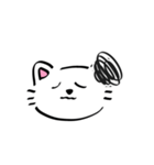ゆるいしろ猫（個別スタンプ：12）