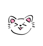 ゆるいしろ猫（個別スタンプ：14）