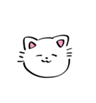 ゆるいしろ猫（個別スタンプ：15）