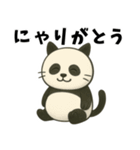 パンダに見えて猫！ニャンダン日常スタンプ（個別スタンプ：16）