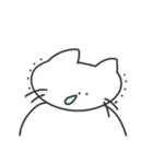使いやすい無表情動物（ねこ）（個別スタンプ：8）