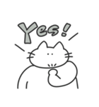 使いやすい無表情動物（ねこ）（個別スタンプ：15）