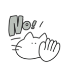 使いやすい無表情動物（ねこ）（個別スタンプ：26）