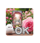 [大きな文字のスタンプ]☆薔薇（個別スタンプ：11）