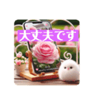 [大きな文字のスタンプ]☆薔薇（個別スタンプ：19）