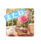 [大きな文字のスタンプ]☆薔薇（個別スタンプ：21）