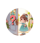 [大きな文字のスタンプ]☆かわいいドレス（個別スタンプ：11）