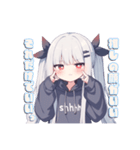 限界オタクちゃんの日常。（個別スタンプ：7）