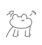 使いやすい無表情動物（くま）（個別スタンプ：6）