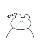 使いやすい無表情動物（くま）（個別スタンプ：19）
