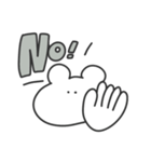 使いやすい無表情動物（くま）（個別スタンプ：26）