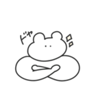 使いやすい無表情動物（くま）（個別スタンプ：27）