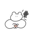 使いやすい無表情動物（くま）（個別スタンプ：30）