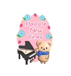 【ピアノ】BIGふんわりくまたん年末年始2（個別スタンプ：20）