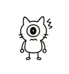 まんまる一つ目猫のスタンプ（個別スタンプ：29）