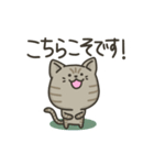 キジトラねこの【敬語多め】スタンプ（個別スタンプ：10）