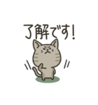キジトラねこの【敬語多め】スタンプ（個別スタンプ：16）