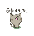 キジトラねこの【敬語多め】スタンプ（個別スタンプ：17）