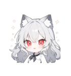 ウルふわ！ウルフガールの日常（個別スタンプ：2）