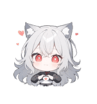 ウルふわ！ウルフガールの日常（個別スタンプ：5）