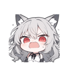 ウルふわ！ウルフガールの日常（個別スタンプ：14）