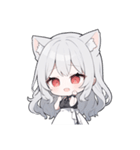 ウルふわ！ウルフガールの日常（個別スタンプ：16）