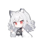 ウルふわ！ウルフガールの日常（個別スタンプ：18）