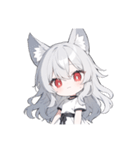 ウルふわ！ウルフガールの日常（個別スタンプ：19）
