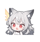 ウルふわ！ウルフガールの日常（個別スタンプ：22）