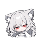 ウルふわ！ウルフガールの日常（個別スタンプ：24）