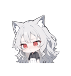 ウルふわ！ウルフガールの日常（個別スタンプ：34）